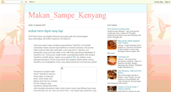 Desktop Screenshot of makansampekenyang.blogspot.com