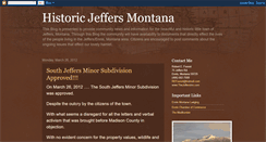 Desktop Screenshot of jeffersmontana.blogspot.com