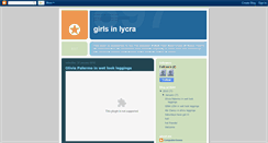 Desktop Screenshot of girlsinlycra.blogspot.com