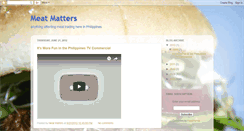 Desktop Screenshot of meatmatters.blogspot.com