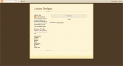 Desktop Screenshot of janinedesigns-necklaces.blogspot.com