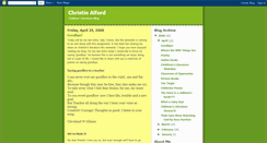 Desktop Screenshot of christiealford.blogspot.com