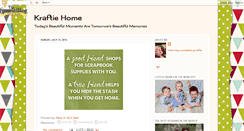 Desktop Screenshot of kraftiehome.blogspot.com