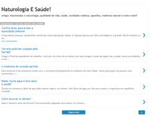 Tablet Screenshot of naturologiaesaude.blogspot.com