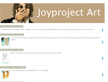 Tablet Screenshot of joyprojectart.blogspot.com