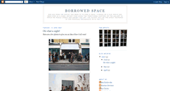 Desktop Screenshot of borrowedspace.blogspot.com