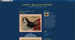 Desktop Screenshot of lyons-beagle-puppies.blogspot.com