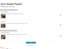 Tablet Screenshot of lyons-beagle-puppies.blogspot.com