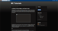 Desktop Screenshot of mctutorials.blogspot.com