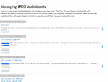 Tablet Screenshot of managingipodaudiobooks.blogspot.com