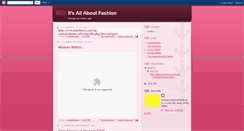 Desktop Screenshot of itsallaboutfashion.blogspot.com