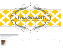Tablet Screenshot of liveloveloft.blogspot.com