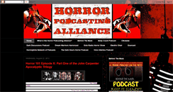 Desktop Screenshot of horrorpodcastingalliance.blogspot.com