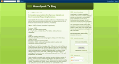 Desktop Screenshot of greenspeaktv.blogspot.com