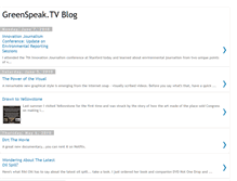 Tablet Screenshot of greenspeaktv.blogspot.com