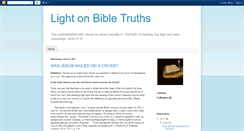 Desktop Screenshot of lightonbibletruths.blogspot.com