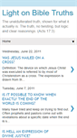 Mobile Screenshot of lightonbibletruths.blogspot.com