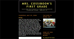 Desktop Screenshot of mrscossiboonsfirstgrade.blogspot.com