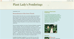 Desktop Screenshot of plantladysponderings.blogspot.com