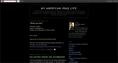 Desktop Screenshot of myamericaniraqlife.blogspot.com