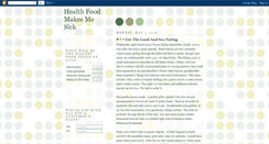 Desktop Screenshot of healthfoodmakesmesick.blogspot.com