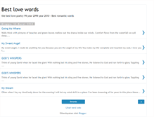 Tablet Screenshot of bestlovewords.blogspot.com