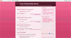 Desktop Screenshot of celebrity-babynames.blogspot.com