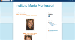 Desktop Screenshot of institutomariamontesori.blogspot.com