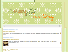Tablet Screenshot of learningandnesting.blogspot.com