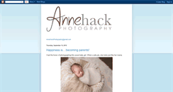 Desktop Screenshot of annehackphotography.blogspot.com