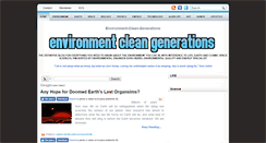 Desktop Screenshot of environment-clean-generations.blogspot.com