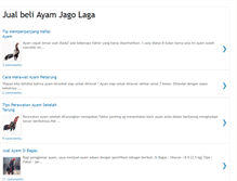 Tablet Screenshot of jualayamjago.blogspot.com