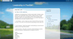 Desktop Screenshot of leadershipinpractice.blogspot.com