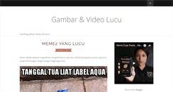 Desktop Screenshot of gambar-video-lucu.blogspot.com