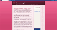 Desktop Screenshot of comment-maigrir-vite.blogspot.com