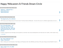 Tablet Screenshot of happy-webcasters-dreamcircle.blogspot.com