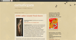 Desktop Screenshot of carnaticguruonline.blogspot.com