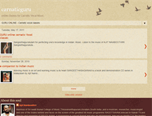 Tablet Screenshot of carnaticguruonline.blogspot.com