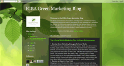 Desktop Screenshot of greenmarkter.blogspot.com