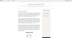 Desktop Screenshot of 3dmailresults.blogspot.com