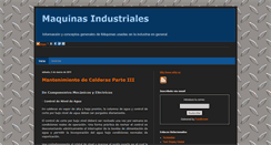 Desktop Screenshot of lasmaquinasindustriales.blogspot.com