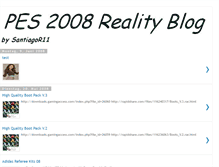 Tablet Screenshot of pes2008reality.blogspot.com