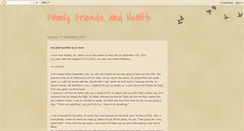 Desktop Screenshot of familyfriendsandhealth.blogspot.com