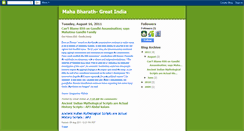 Desktop Screenshot of mahabharath-greatindia.blogspot.com