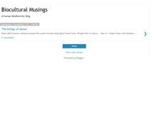 Tablet Screenshot of bioculturalmusings.blogspot.com