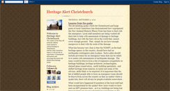 Desktop Screenshot of heritagealert-christchurch.blogspot.com