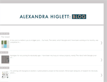 Tablet Screenshot of alexhiglett.blogspot.com