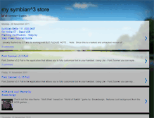 Tablet Screenshot of mysymbian3store.blogspot.com