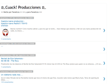 Tablet Screenshot of cuack-producciones.blogspot.com