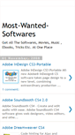 Mobile Screenshot of most-wanted-softwares.blogspot.com